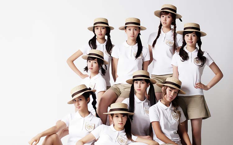 韩国明星-少女时代组合桌面壁纸B002