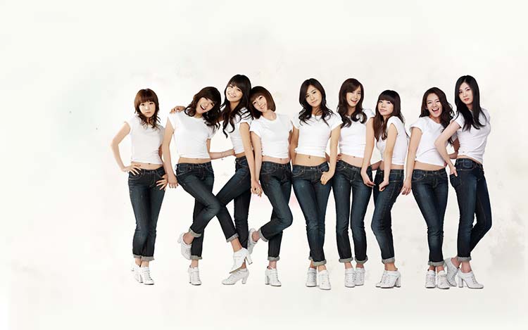 韩国明星-少女时代组合桌面壁纸B004