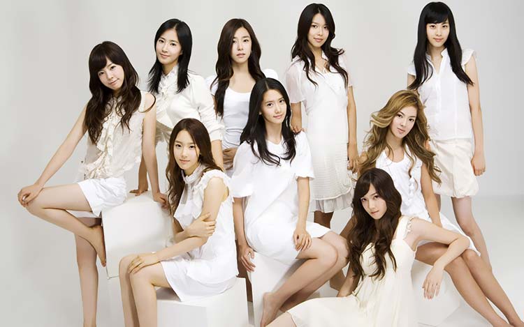 韩国明星-少女时代组合桌面壁纸B009