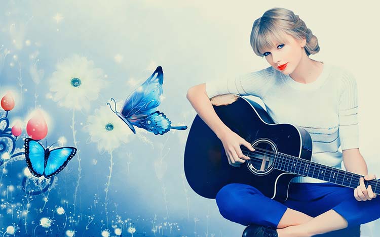 Taylor Swift泰勒·斯威夫特-拉小提琴美女歌手写真壁纸