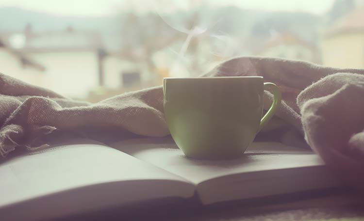休闲早上早餐咖啡书