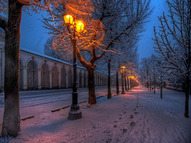 冬天雪景图片