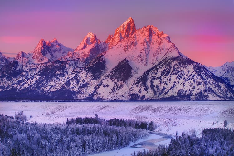 冬天美丽自然风景