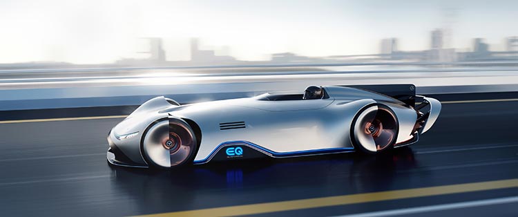 Mercedes-Benz Vision EQ Silver Arrow 奔驰跑车3440×1440