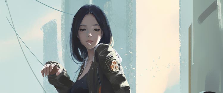 小女儿月牙儿和她的痛车 鬼刀3440×1440带鱼屏背景