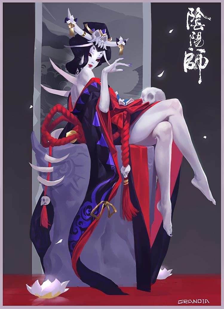 阴阳师骨女图片