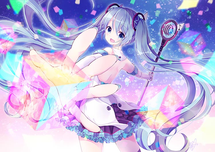 魔神初音少女5k背景