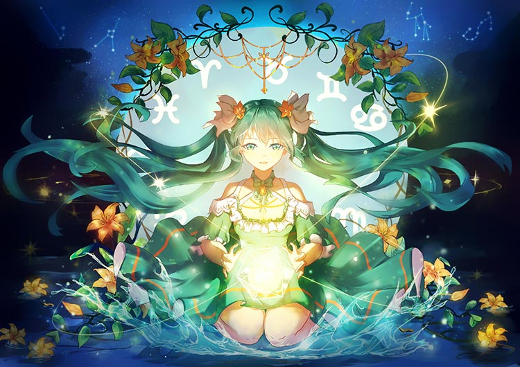 魔法初音高清背景